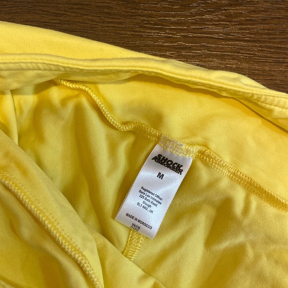 Y2K VICTORIA’S SECRET LEMON YELLOW MINI TENNIS SKIRT SKORT AND TOP SET SZ L & M - Picture 6 of 16